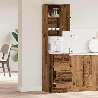 Credenza da cucina con cassetto Legno vecchio 32 x 50 x 180 cm | homemem39