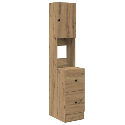 Credenza da cucina Rovere artigianale 32 x 50 x 180 cm | homemem39