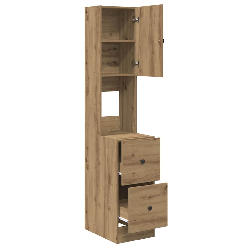 Credenza da cucina Rovere artigianale 32 x 50 x 180 cm | homemem39