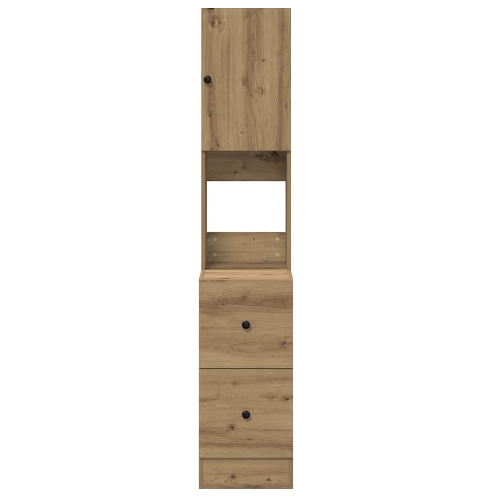 Credenza da cucina Rovere artigianale 32 x 50 x 180 cm | homemem39