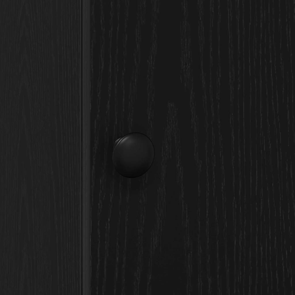 Credenza da cucina con cassetto Rovere Nero 32 x 50 x 180 cm | homemem39