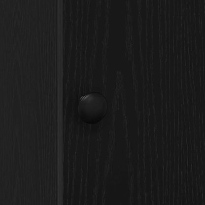 Credenza da cucina con cassetto Rovere Nero 32 x 50 x 180 cm