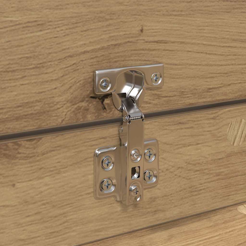 Scarpiera con cassetto rovere artigianale 100.5 x 28 x 100 cm