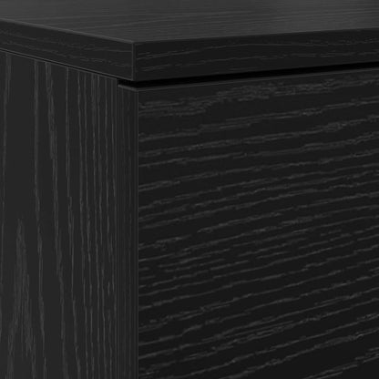 Scarpiera Rovere nero 100.5 x 28 x 100 cm Legno multistrato