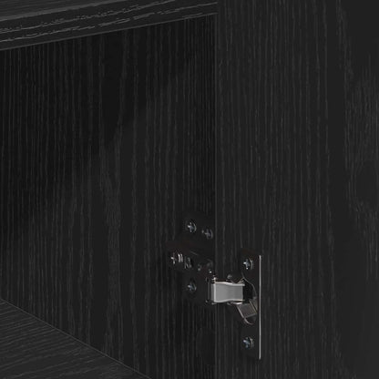 Credenza Rovere nero 79 x 38 x 80 cm Legno multistrato