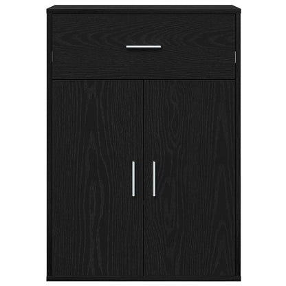 Credenza Rovere nero 79 x 38 x 80 cm Legno multistrato