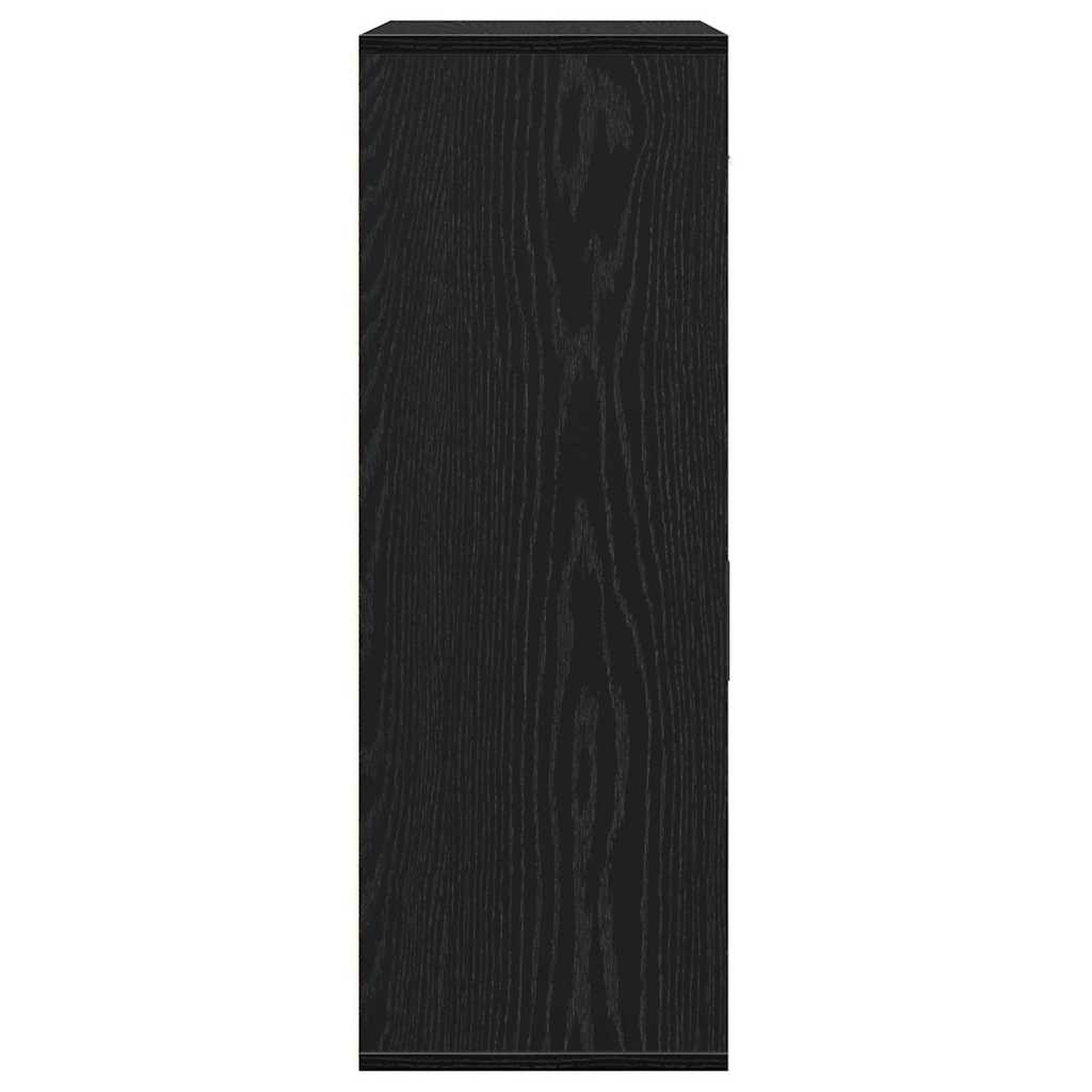 Credenza Rovere nero 79 x 38 x 80 cm Legno multistrato