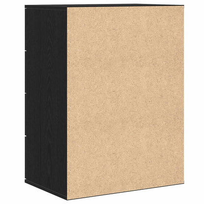 Credenza Rovere Nero 60 x 39 x 80 cm Legno multistrato