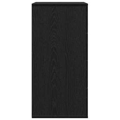 Credenza Rovere nero 60 x 39 x 80 cm Legno multistrato