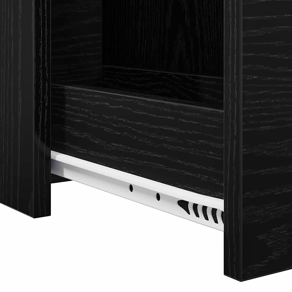 Set di mobili per il bagno 22 x 44 x 61.5 cm Rovere Nero | homemem39