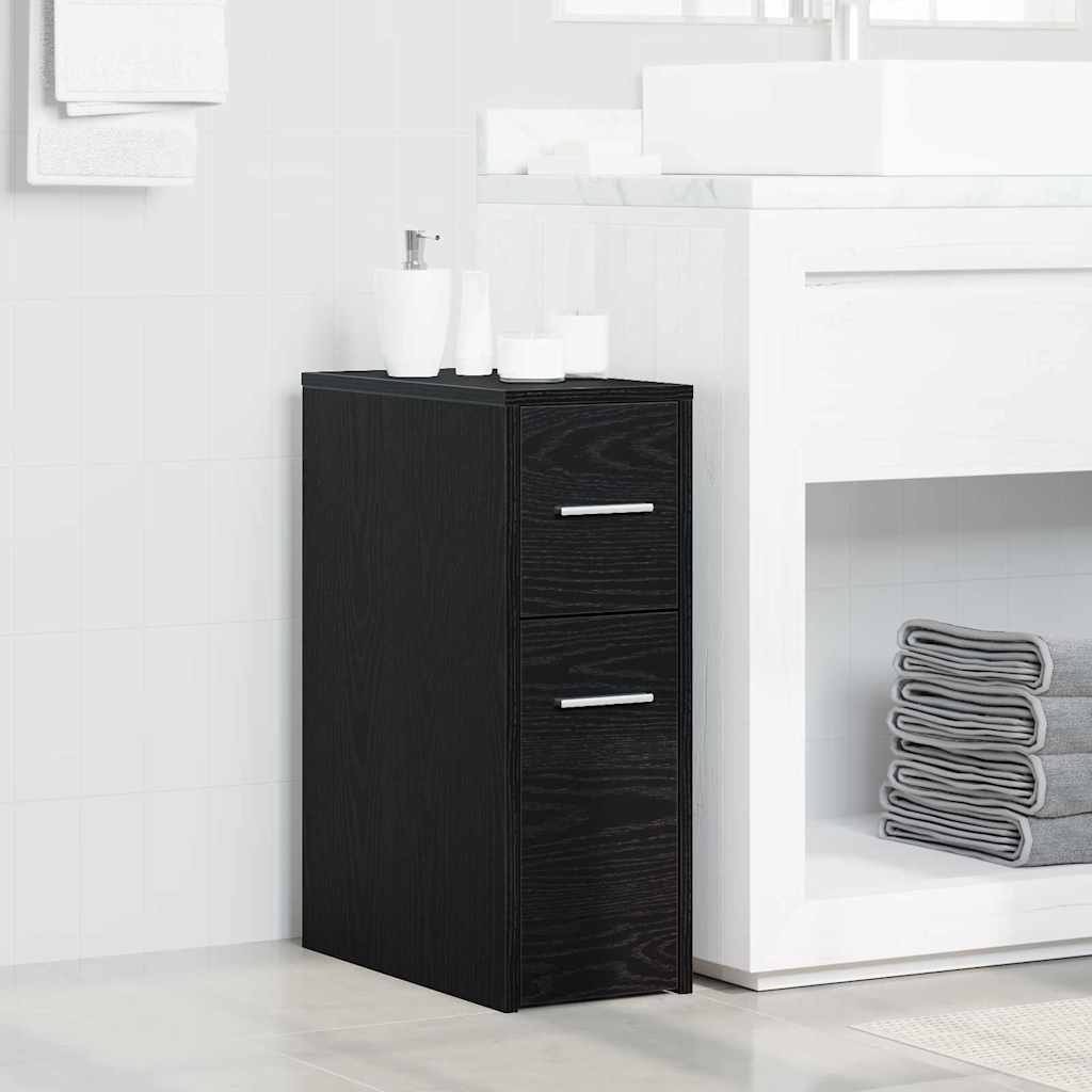 Set di mobili per il bagno 22 x 44 x 61.5 cm Rovere Nero | homemem39
