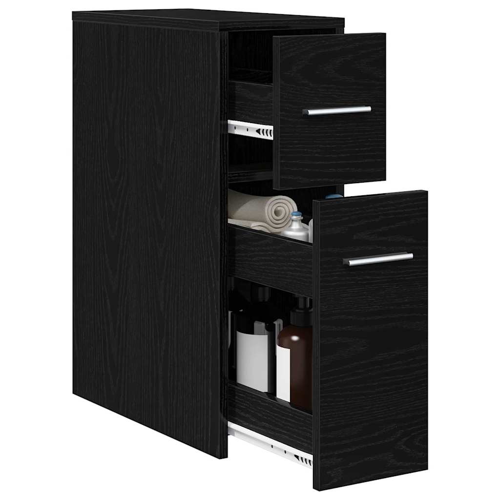 Set di mobili per il bagno 22 x 44 x 61.5 cm Rovere Nero | homemem39