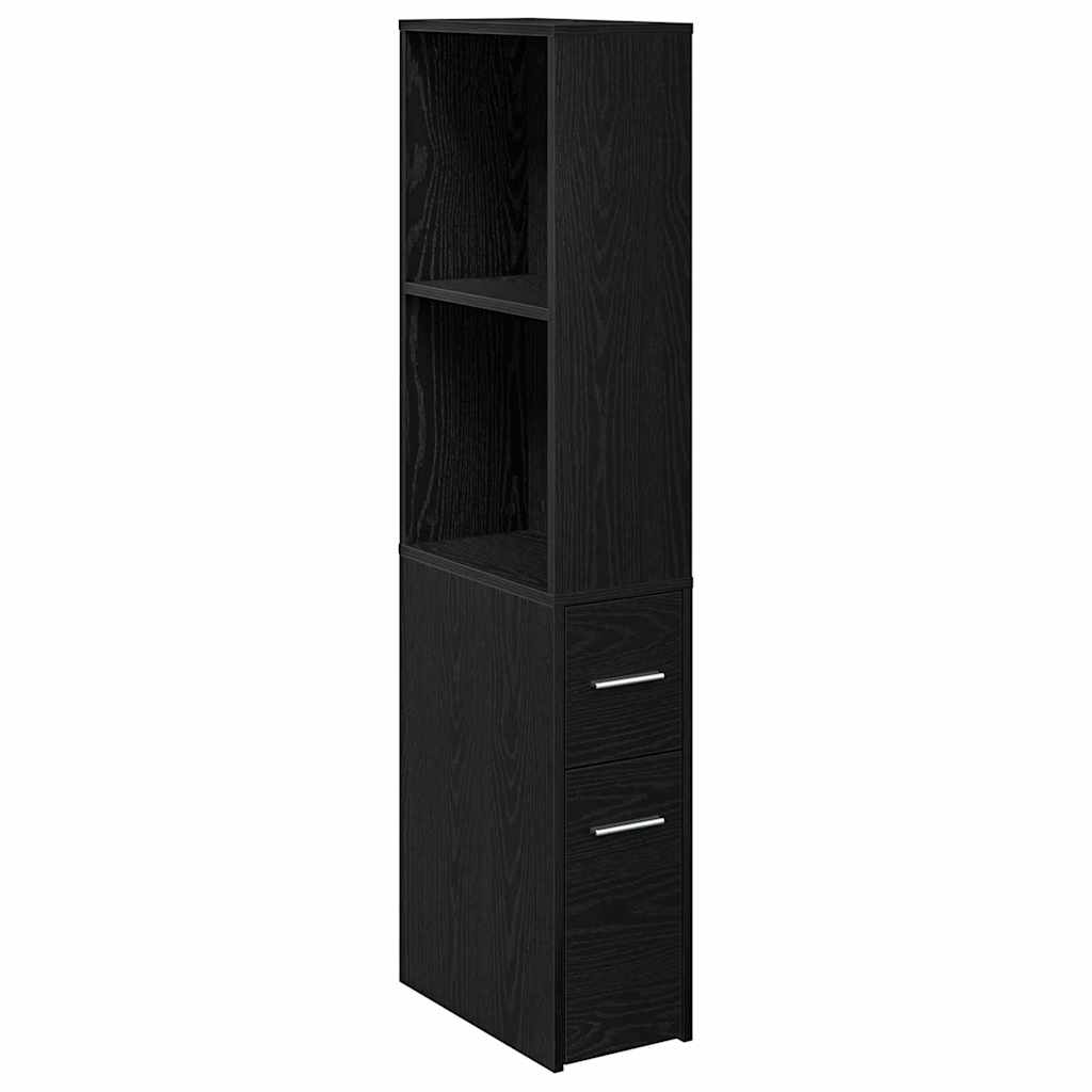 Set di mobili per il bagno 22 x 41 x 135 cm Rovere Nero | homemem39