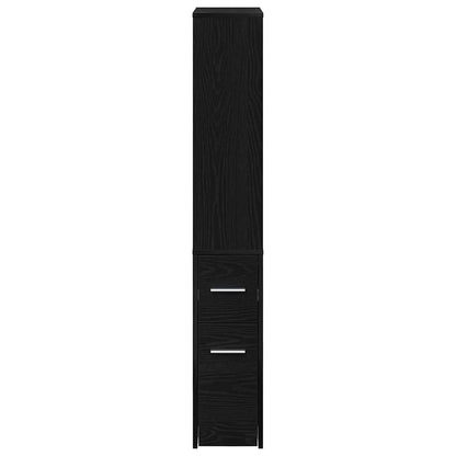 Set di mobili per il bagno 22 x 41 x 135 cm Rovere Nero | homemem39