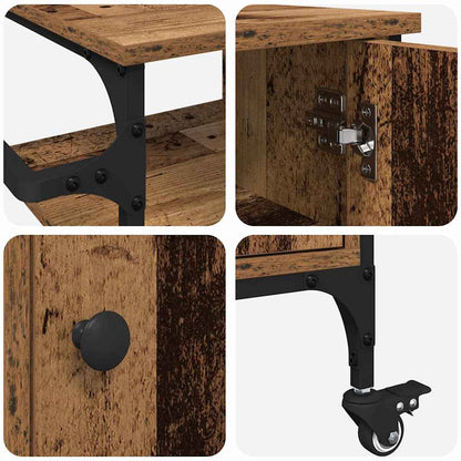 Carrello da Cucina Legno vecchio 87.5 x 38.5 x 84.5 cm