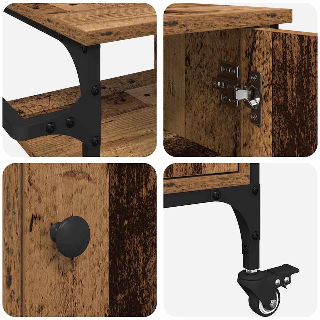 Carrello da Cucina Legno vecchio 87.5 x 38.5 x 84.5 cm