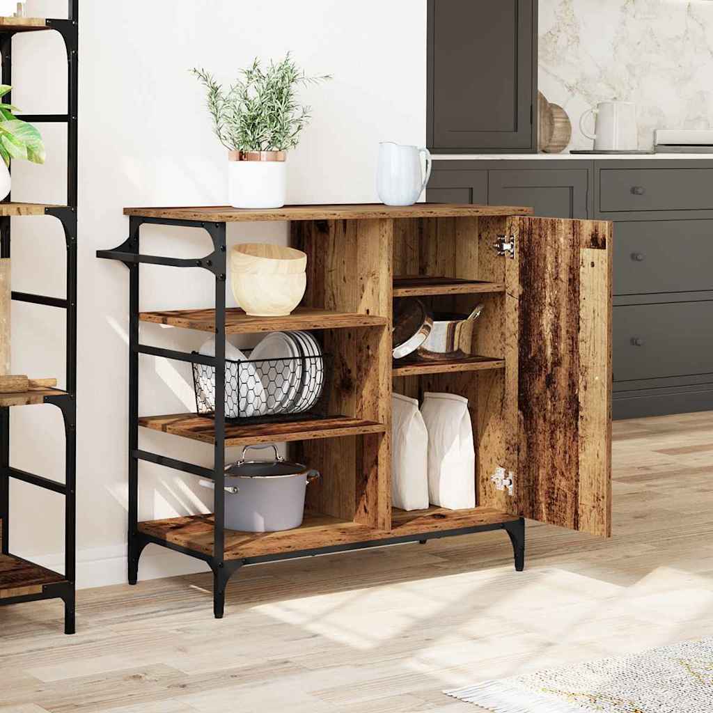 Carrello da Cucina Legno vecchio 87.5 x 38.5 x 84.5 cm