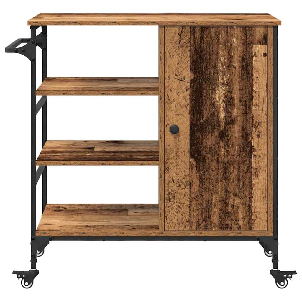 Carrello da Cucina Legno vecchio 87.5 x 38.5 x 84.5 cm