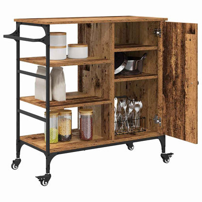 Carrello da Cucina Legno vecchio 87.5 x 38.5 x 84.5 cm