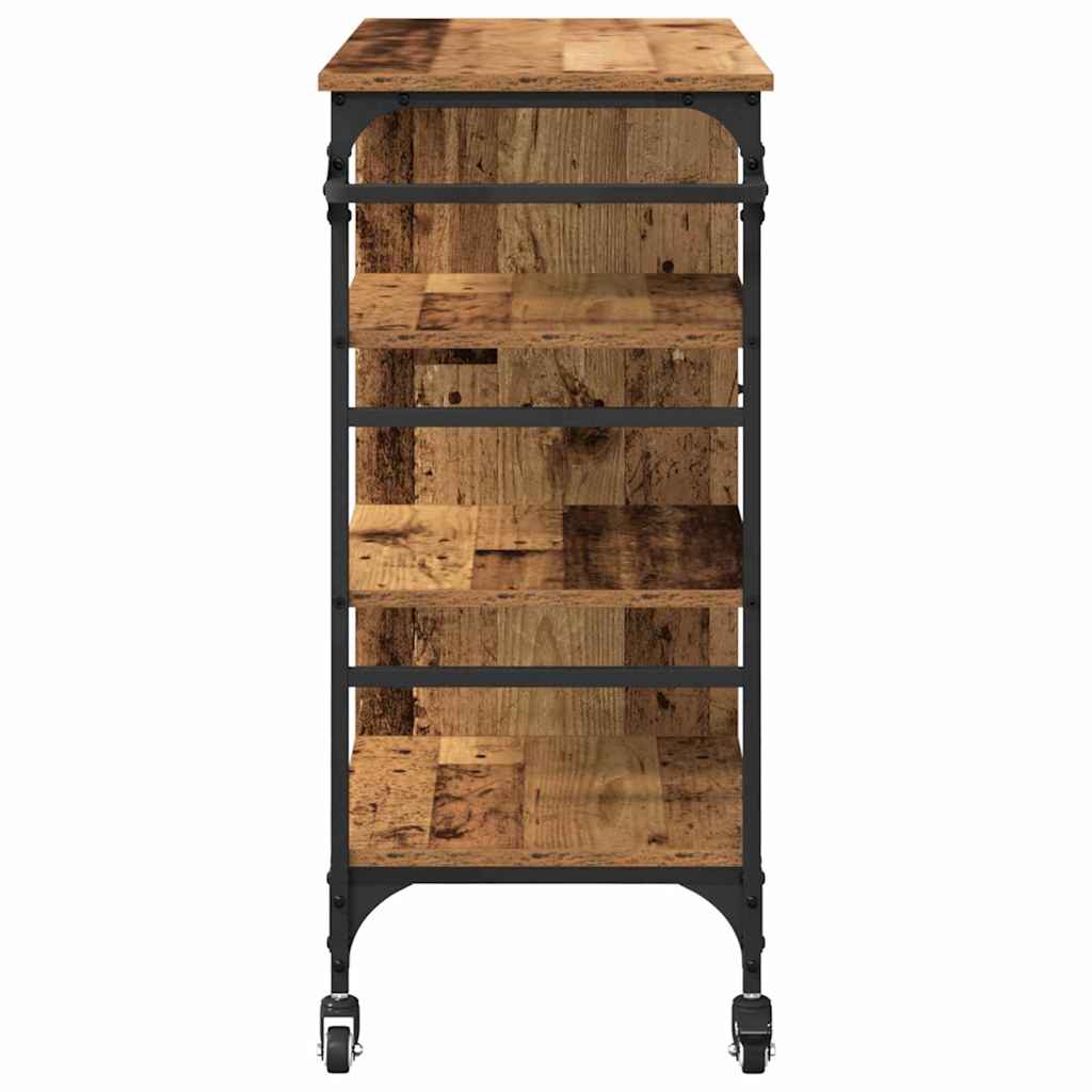 Carrello da Cucina Legno vecchio 87.5 x 38.5 x 84.5 cm