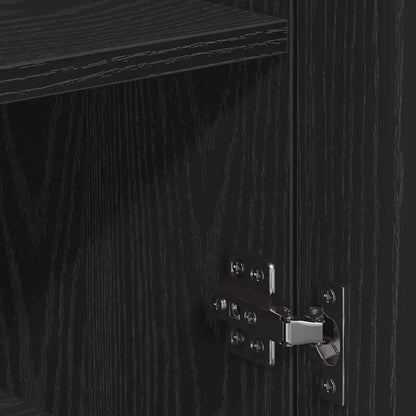 Credenza Rovere nero 79 x 38 x 80 cm Legno multistrato