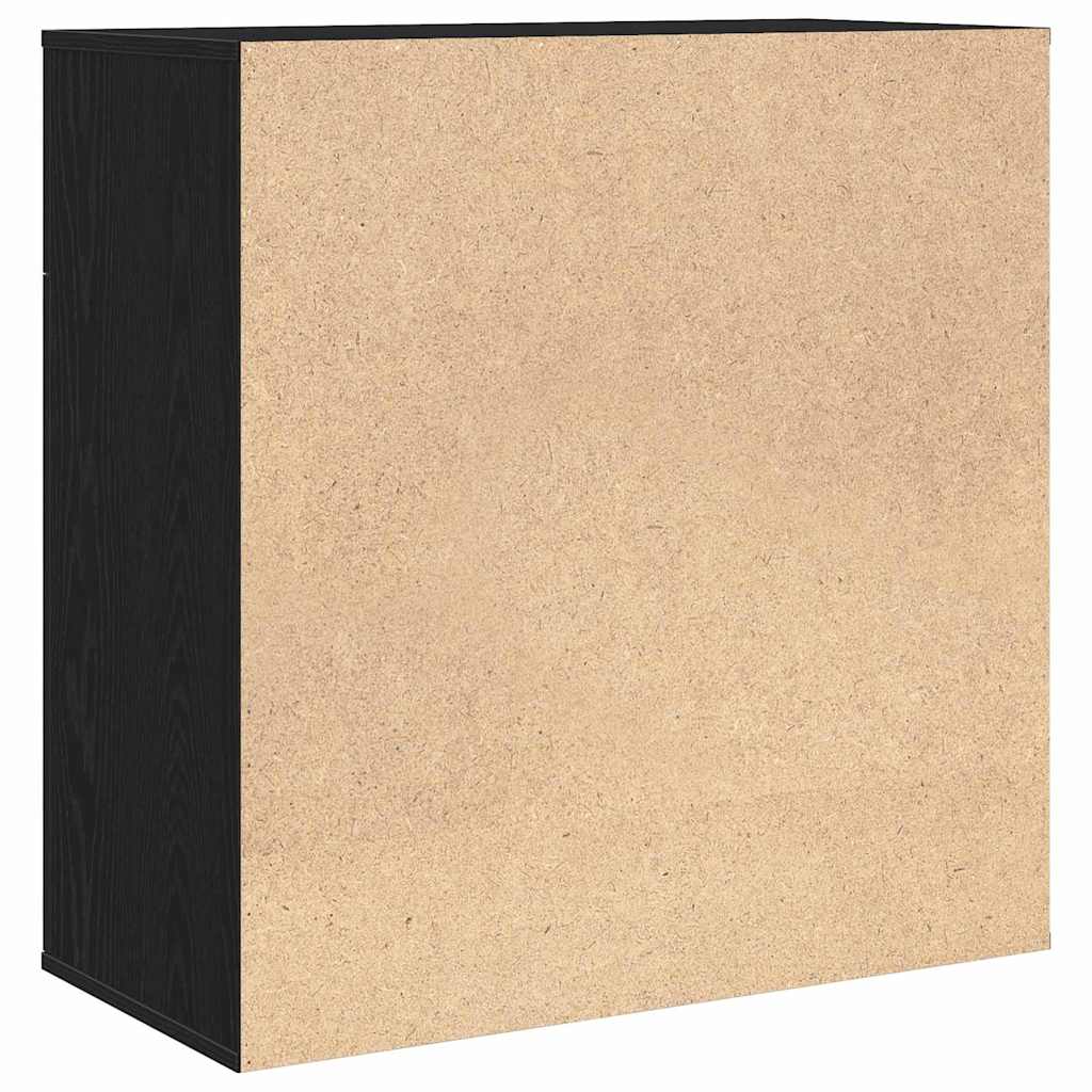 Credenza Rovere nero 79 x 38 x 80 cm Legno multistrato