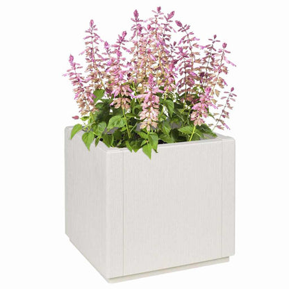 Vaso da giardino Bianco 36 x 36 x 35 cm Polipropilene