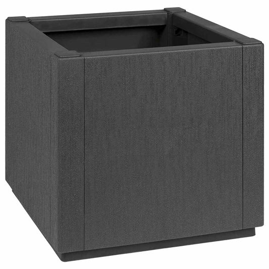 Vaso da giardino Antracite 36 x 36 x 35 cm Polipropilene