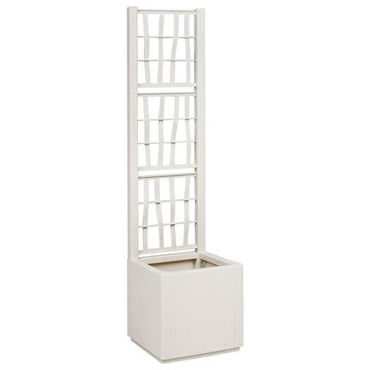 Vaso da giardino Bianco 36 x 36 x 140 cm Polipropilene