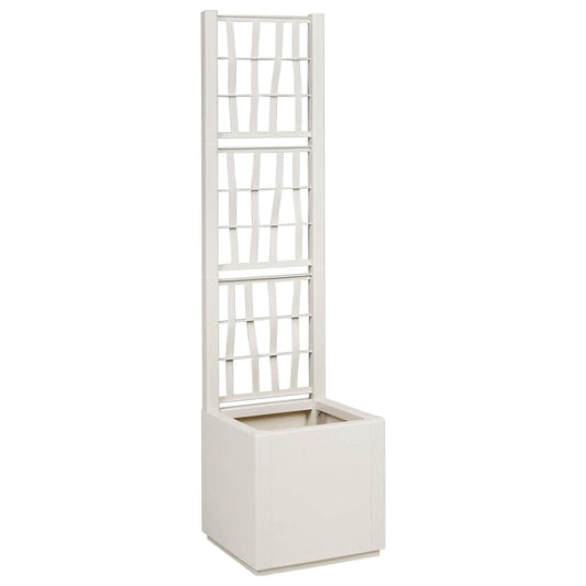 Vaso da giardino Bianco 36 x 36 x 140 cm Polipropilene