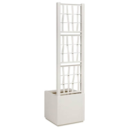 Vaso da giardino Bianco 36 x 36 x 140 cm Polipropilene