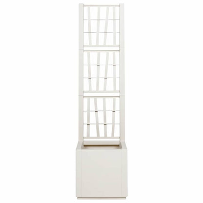 Vaso da giardino Bianco 36 x 36 x 140 cm Polipropilene