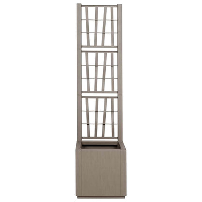 Vaso da giardino Grigio 36 x 36 x 140 cm Polipropilene