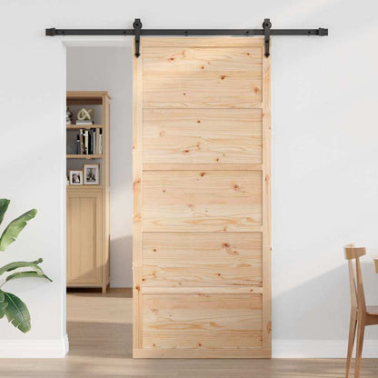 Porta a Fattoria Naturale 100 x 208 cm Legno massello di pino