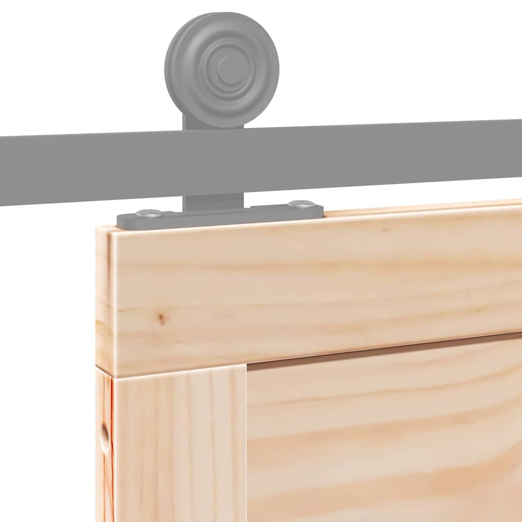 Porta a Fattoria Naturale 90 x 208 cm Legno massello di pino