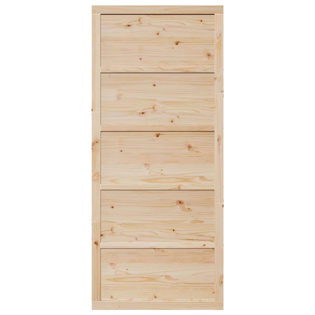 Porta a Fattoria Naturale 90 x 208 cm Legno massello di pino