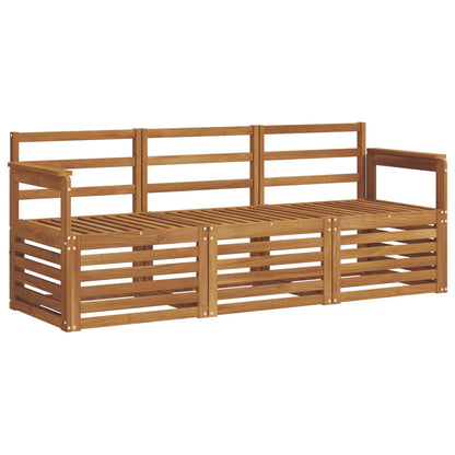 Set divani 3 pcs Naturale Legno di Acacia Massello | homemem39