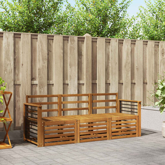 Set divani 3 pcs Legno di Acacia Massello | homemem39