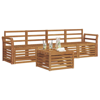 Set divani Naturale Legno di Acacia Massello | homemem39