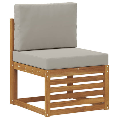Set di divani da esterno 5 pcs Grigio Naturale e Chiaro | homemem39
