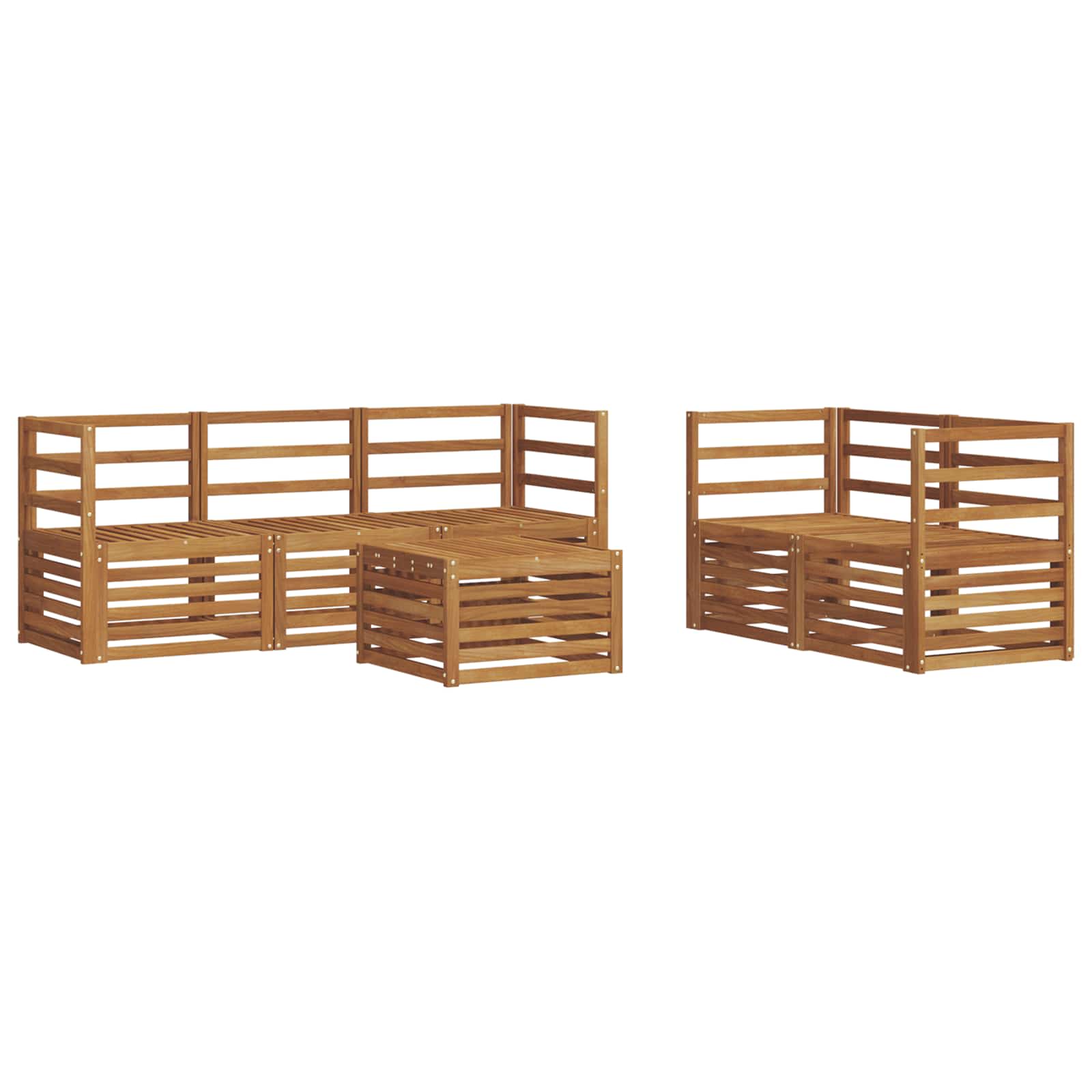Set divani Legno di Acacia Massello | homemem39