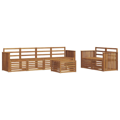 Set di divani da esterno 7 pcs Naturale | homemem39