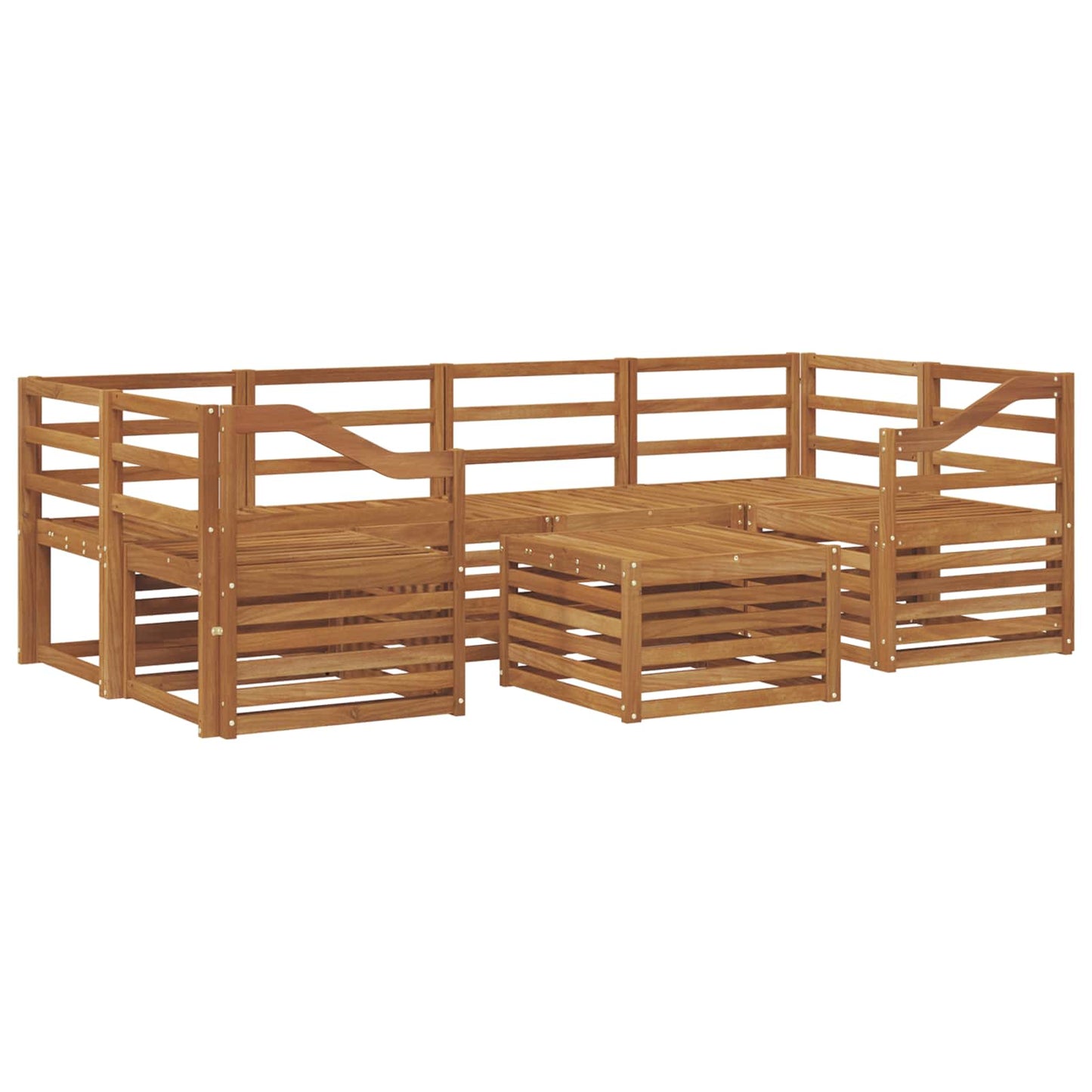 Set di divani da esterno 7 pcs Naturale | homemem39