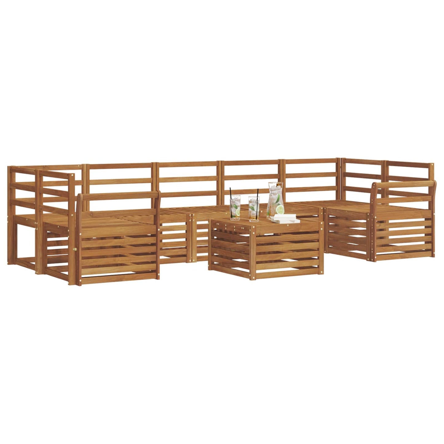 Set divani Naturale Legno di Acacia Massello | homemem39