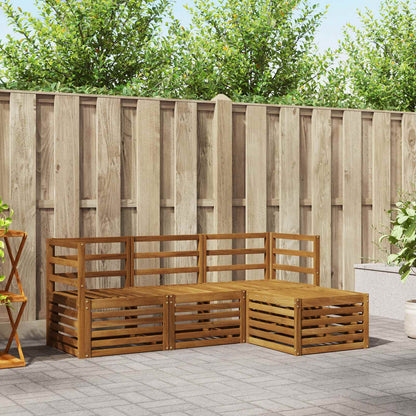 Set di divani da esterno 4 pcs Naturale | homemem39