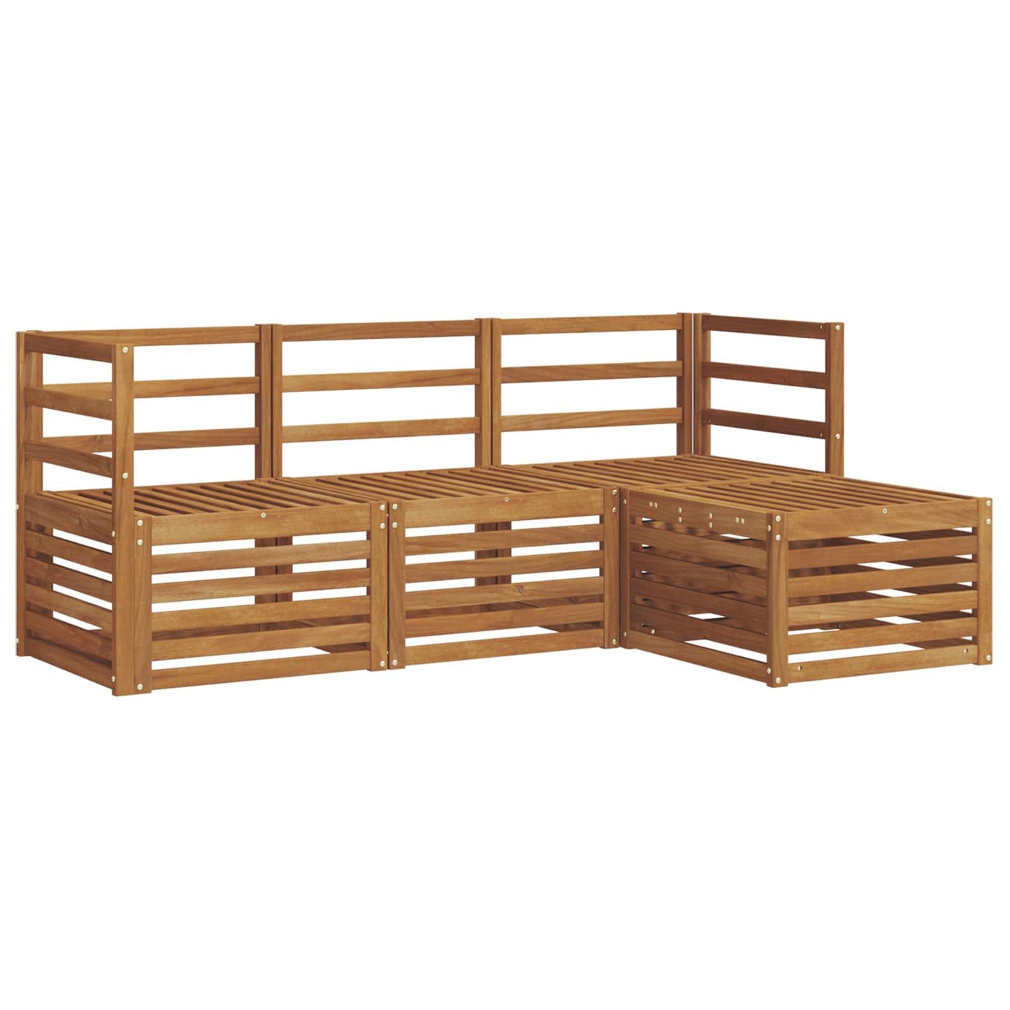 Set di divani da esterno 4 pcs Naturale | homemem39