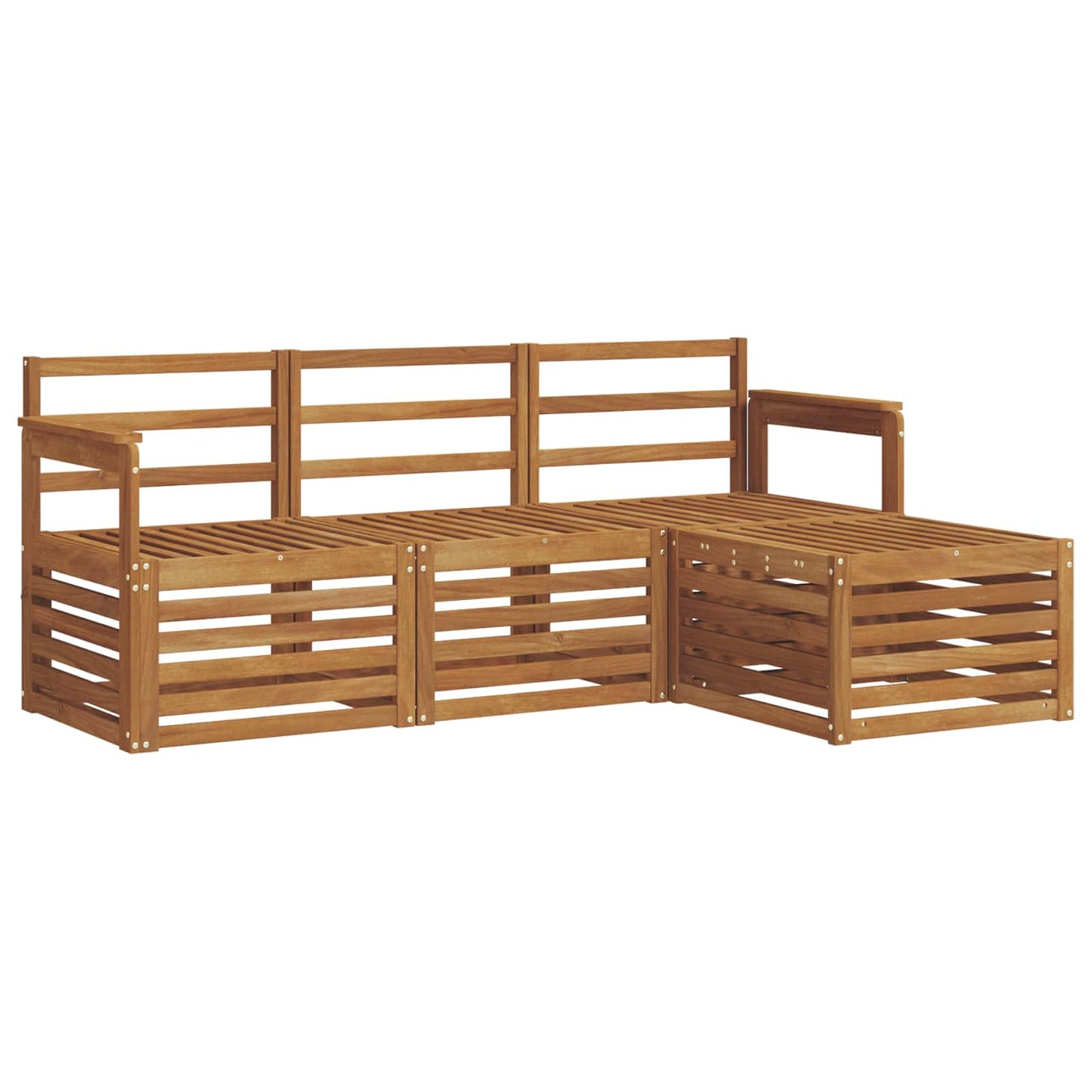 Set di divani da esterno 4 pcs Naturale | homemem39