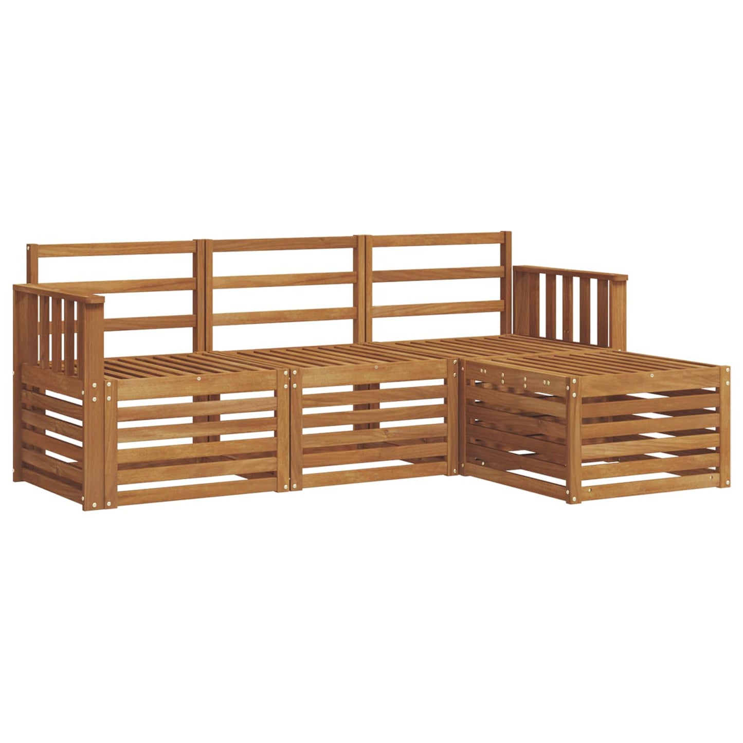 Set di divani da esterno 4 pcs Naturale | homemem39
