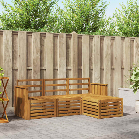 Set di divani da esterno 4 pcs Naturale | homemem39