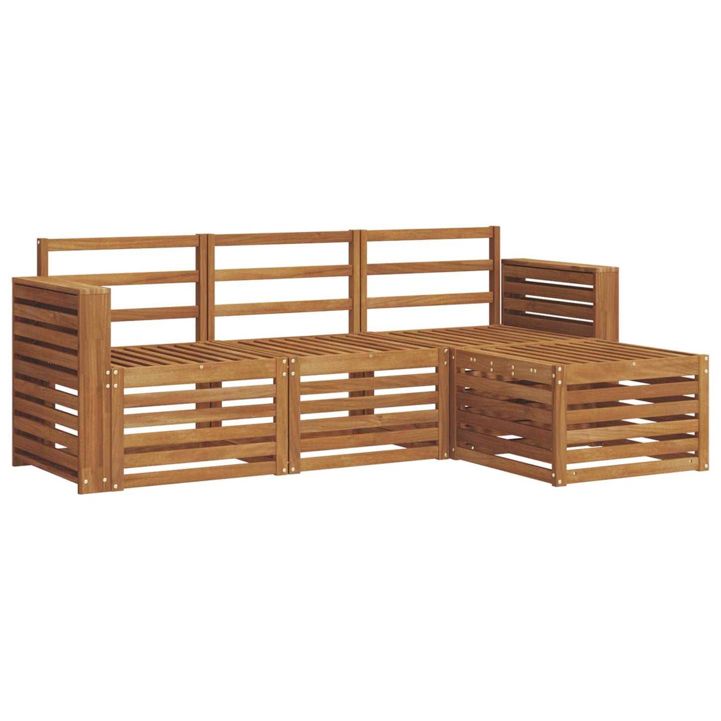 Set di divani da esterno 4 pcs Naturale | homemem39